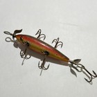 Dowagiac Heddon Minnow Vintage Wood Fishing Lure Marked Props