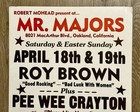 Roy Brown Pee Wee Crayton Original 1980 Boxing Style Concert Poster Rare Blues