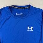 Under Armour Heatgear Compression Shirt Mens Xl Blue Long Sleeve Stretch