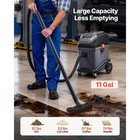 Uimoso 11 Gal Wet Dry Vacuum Cleaner  5 5hp 1350w  Self-cleaning  Commercial Use
