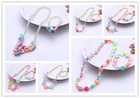 45 Sets Girl Kids Toddlers Lovely Dazzling Beads Necklace Bracelet Jewelry Set