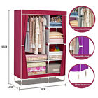 Clothing Wardrobe Closet  Portable Garment Clothes Storage Organizer Shelf Rack