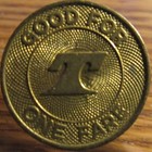 Vintage M t a  Maryland Baltimore  Md Transit Trolley Token - Maryland