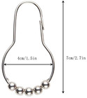 Shower Curtain Hooks  Decorative Rust Proof Stainless Steel Shower Curtain Hooks