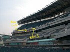 Philadelphia Eagles Vs Las Vegas Raiders 2 Tickets 12 14 No One In Front Of You 