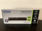 New Sealed Box-epson Es-50 Workforce Portable Document Scanner - Black