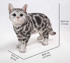 American Shorthair Standing Cat Decor Garden Statue Garden Decoration Home Decor