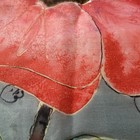 Vintage Hand Painted Silk Art Panel Floral Signed Betty Textile 11    X 12   