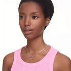 Swarovski Gema Flower Crystal Necklace New Gift Box