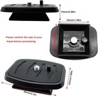 2 Pack 35 Mm Tripod Quick Release Plate Camera Mount Adapter  Qr Black 