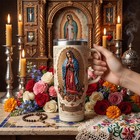 Our Lady Of Guadalupe 40oz Stainless Steel Tumbler Catholic Travel Mug Faith Gif