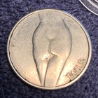 Vintage Nude Woman Heads Or Tails Flip Coin Token Risqu   Erotica Adult Play Toy