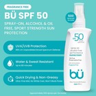 B   Bu Spf 50 Sunscreen Spray For Face And Body Fragrance Clear Non Aeorsol Non
