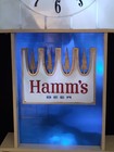 Vintage Hamms Beer Light Up Clock Bar Sign Game Room Man Cave Clock Read 