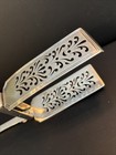 Large Circa 1843 English Victorian Sterling Silver Asparagus Tongs 179 3g
