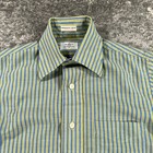 Vtg Gant Shirtmakers Shirt Mens 15 X 32 Green Striped Union Made In Usa 70s 80s
