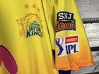 Ipl India Cements Chennai Super Kings Ms Dhoni Jersey Mens 44 l Cricket