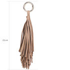 Women Bag Accessory Pu Leather Tassel Charm Key Chain Ring Handbag Ornament