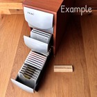 Vintage Teac Minidisc Storage Case - Plywood Box With 3 Trays - Holds 75 Mds  1