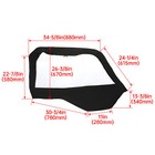 2pcs Soft Doors Window For Polaris General 1000 Eps sport 2016-2023 2022 2-seat