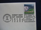 1999 Shot Heard Round The World Baseball Replica Gold Golden Cover Stamp