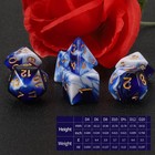 Qmay Dnd Dice Set - 7 Pcs Polyhedral Dice With Dd Dice Bag For Dungeon And Dr   