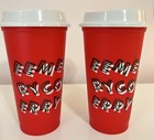 Starbucks 2019 Holiday Reusable Red Hot Cup Grande 16oz Bpa Free Plastic Coffee
