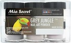Mia Secret Nail Art Acrylic Collection Powder 6 Colors - Grey Jungle Set
