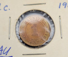 Vintage Coin - Mauritius 1911 One Cent Bronze Coin