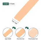 3 8 Inch Double Fold Bias Tape Polyester Continuous Bulk  light Orange 6 Yards 