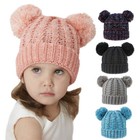 New Toddler Kids Baby Girl Infant Winter Warm Crochet Knitted Hat Beanie Cap