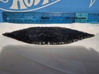 Large Obsidian 9 In  Arrowhead For Spear Or Knife