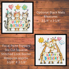 Happy Birthday Animal Die Cut Card Toppers Card Making Supplies Junk Journal