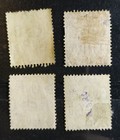 Great Britain Stamp Scott  205 - 206 - 207 - 208  George V  Used Stamps