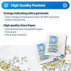 3 Gram X 100 Pk  dry   Dry  Food Grade Orange Indicating Silica Gel Packets