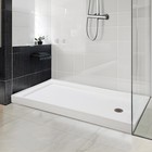 Single Threshold Shower Base Pan 60x32 Inch With Stainless Steel Drain Cover New