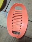Vintage Goody Tzers Hair Cincher Clip Banana Comb Large Yellow Teal Orange
