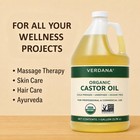 Organic Castor Oil     Cold Pressed  Bulk 1 Gallon  Professional Grade For Hair   