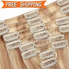 Clip In Remy Full Head Human Hair Hair Extensions 8piece 18clips Highlight Weft