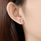 Fashion Women 925 Sterling Silver Earrings 3d Elegant Hollow Butterfly Stud 0605