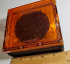 Vtg 80mm Ibm Reticle Pod With Silicon Semiconductor Wafer Reticle I o Cartridge