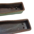 Vtg Koken Barber Chair Green Porcelain Cast Iron Arm Covers 430nl   430nr