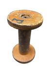 Antique Industrial Wooden Textile Thread Sewing Spool Wood 6  X 3  Brown