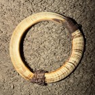 Vtg African Tribal Lot Boar Tusk Cowrie Shell Armband Coiled Woven Baskets Art
