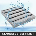 6pcs 20 x 20 stainless Steel Hood Grease Commercial Exhaust Filter Baffle