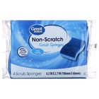  6 Pack  Great Value Non-scratch Scrub Sponges  4 Count