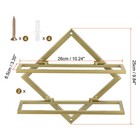 Wall Mounted Wine Rack 2 Set Metal Wine Bottle Holder For Home Bar Kitchen Gold