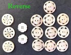 15 Vintage Mother Of Pearl Buttons  3 Different Sizes patterns  1 2  To 11 16 
