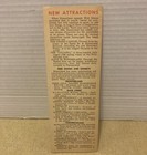 Vintage 1958  welcome To Disneyland  Attractions Map Brochure