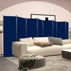 Chosenm 8-panel Room Divider 176 w X 71 h - Navy Blue Privacy Screen